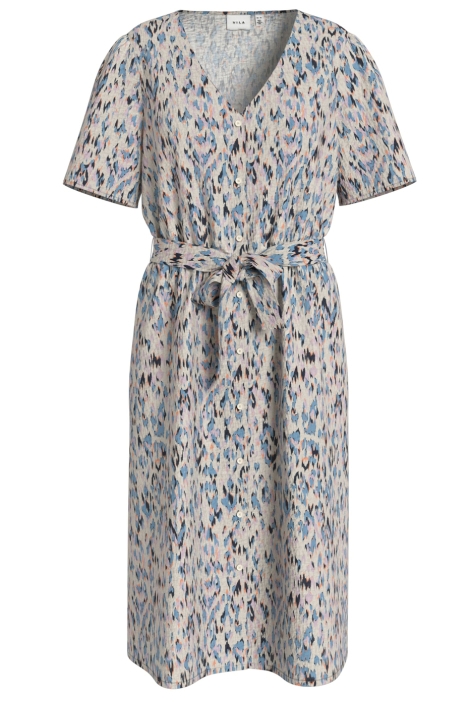 Vila vilimia v-neck s/s shirt dress/pb/d